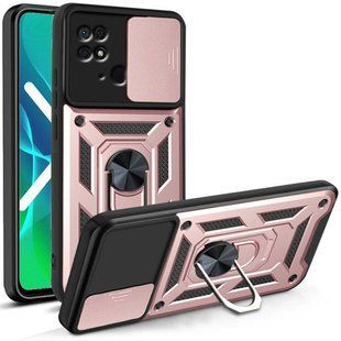 Ударопрочный чехол Hybrid Ring Camshield для Xiaomi Redmi 10C - Pink