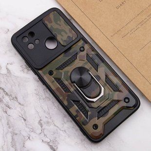 Удароміцний чохол GETMAN Ring для Xiaomi Redmi 9C - Brown