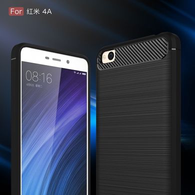 Силиконовый чехол Hybrid Carbon для Xiaomi Redmi 4A - Blue