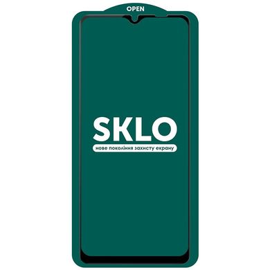 Защитное стекло SKLO 5D (full glue) для Samsung Galaxy A02S