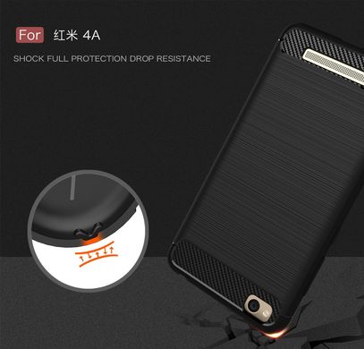 Силіконовий чохол Hybrid Carbon для Xiaomi Redmi 4A - Black
