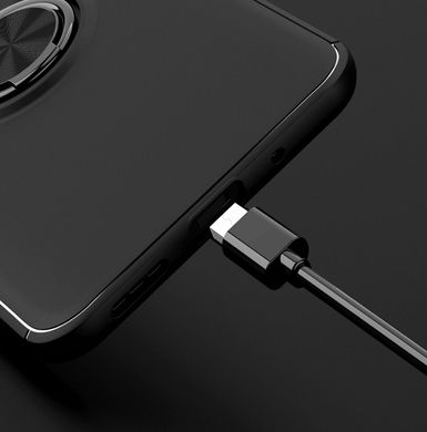 Чехол Hybrid Magnetic Ring для Xiaomi Redmi 9A - Black