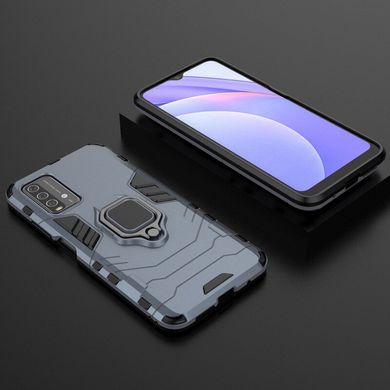 Удароміцний чохол Transformer Ring для Xiaomi Redmi Note 9 4G / Redmi 9T / Poco M3 - Blue