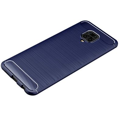 TPU чехол Slim Carbon для Xiaomi Redmi Note 9S / Note 9 Pro - Dark Blue