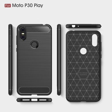 Силиконовый чехол Hybrid Carbon для Motorola One (P30 Play)