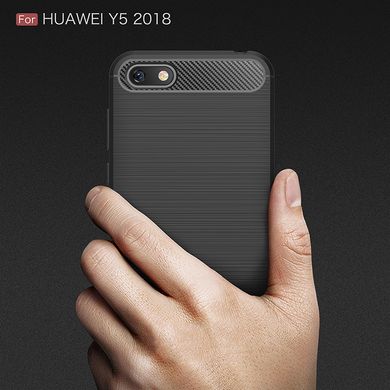 Силіконовий чохол Hybrid Carbon для Huawei Honor 7A - Black