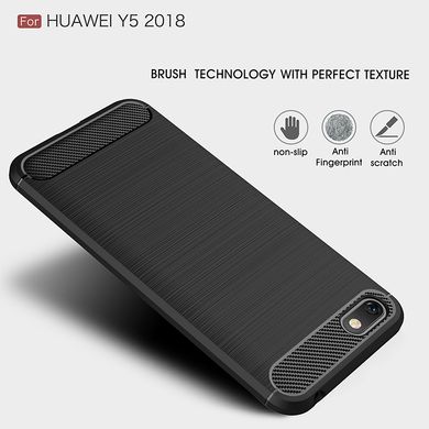 Силіконовий чохол Hybrid Carbon для Huawei Honor 7A - Black