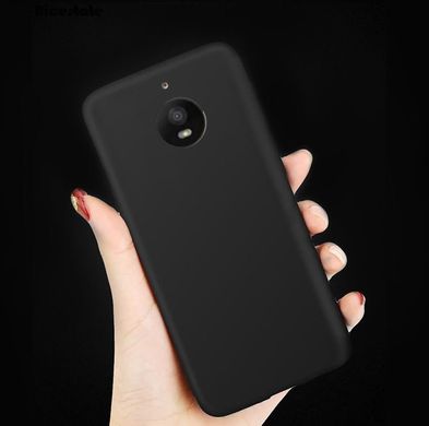 Силиконовый чехол для Motorola Moto E4 "черный"
