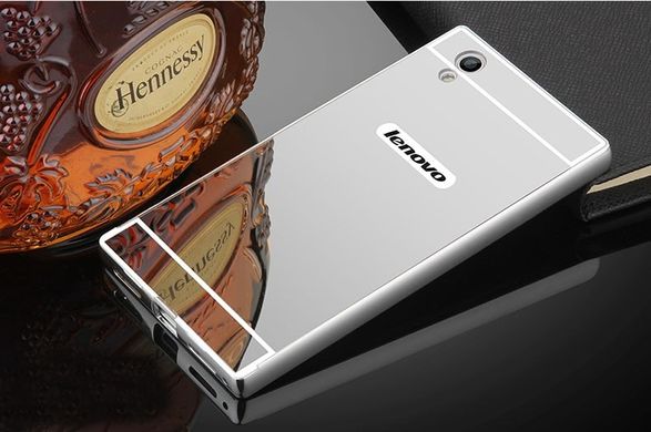Металлический чехол для Lenovo P70 "золотой зеркальный"