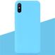 Силиконовый чехол для Xiaomi Redmi 9A - Light Blue (45553). Фото 1 из 5