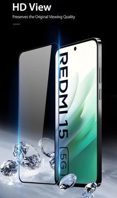 Защитное стекло 6D Premium для Xiaomi Redmi 15