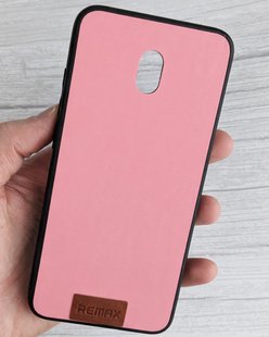 Чехол с тканевой поверхностью TPU+Textile для Xiaomi Redmi 8A - Navy Pink