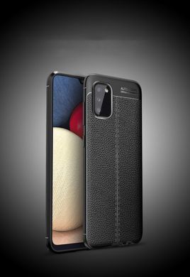 Защитный чехол Hybrid Leather Cover для Samsung Galaxy A02S - Black