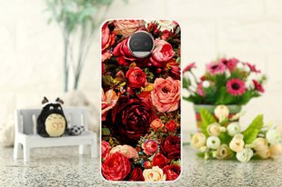 Чехол с рисунком для Motorola Moto G5s Plus - Roses