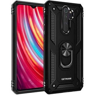 Ударопрочный чехол GETMAN Ring для Xiaomi Redmi 9 - Black