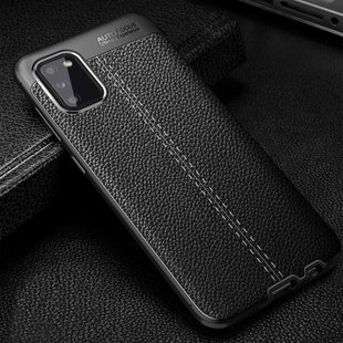 Защитный чехол Hybrid Leather Cover для Samsung Galaxy A02S - Black