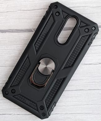 Ударопрочный чехол Ring Color под магнитный держатель для Xiaomi Redmi 8/8A - Black