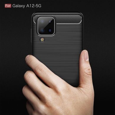 Чохол Hybrid Carbon для Samsung Galaxy A12/M12 - Black
