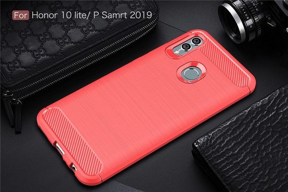 Чохол Hybrid Carbon для Huawei Honor 10 Lite - Red