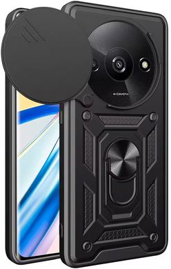 Ударопрочный чехол Hybrid Ring Camshield для Xiaomi Redmi A3 - Black