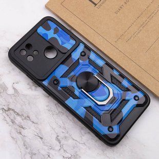 Удароміцний чохол GETMAN Ring для Xiaomi Redmi 9C - Dark Blue