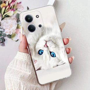 Силиконовый (TPU) чехол с рисунком для Xiaomi Redmi 15C - Кот с боку