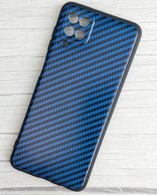 Чехол Hybrid Carbon для Samsung Galaxy A12/M12 - Blue