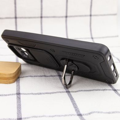 Ударопрочный чехол GETMAN Ring для Xiaomi Poco X3 NFC / Poco X3 Pro - Camshield Black