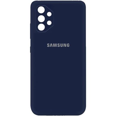 Чехол Silicone Cover Full without Logo для Samsung Galaxy A32 - Dark Blue