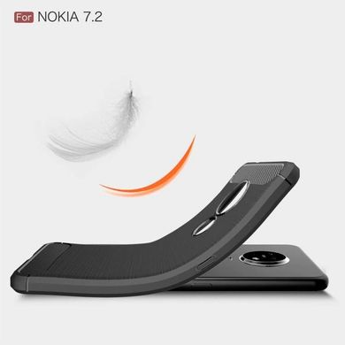 Защитный чехол Hybrid Carbon для Nokia 7.2 - Dark Blue