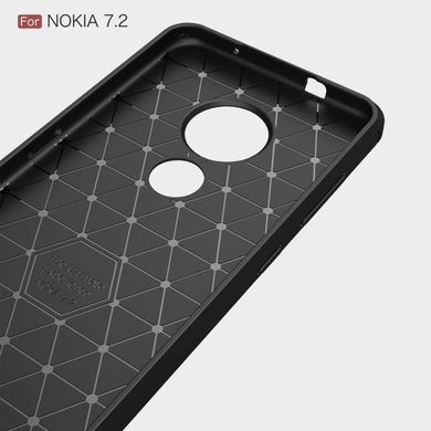 Защитный чехол Hybrid Carbon для Nokia 7.2 - Black