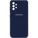 Чехол Silicone Cover Full without Logo для Samsung Galaxy A32 - Dark Blue (15369). Фото 1 из 3