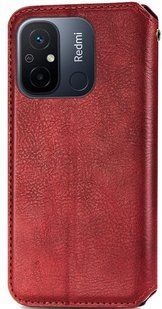 Чохол Getman Cubic Wallet для Xiaomi Redmi 12C - Dark Red