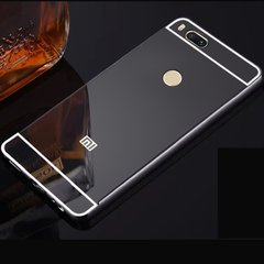 Металлический чехол для Xiaomi Mi A1 "черный зеркальный"