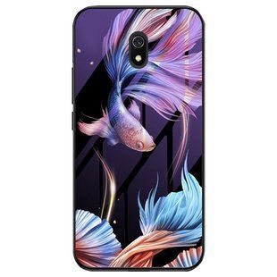 TPU+Glass чехол светящийся в темноте для Xiaomi Redmi 8A
