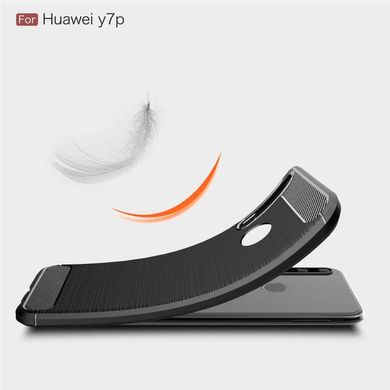 Силиконовый чехол Hybrid Carbon для Huawei P40 Lite E / Y7p - Red