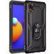 Ударопрочный чехол GETMAN Ring для Samsung Galaxy M01 Core / A01 Core - Black