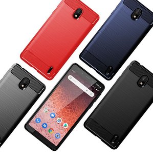 Чехол Hybrid Carbon для Nokia 1 Plus