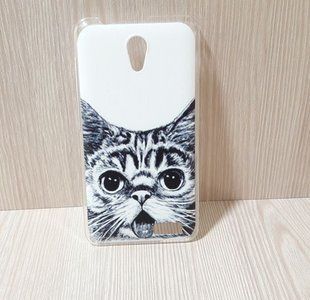 Чохол із малюнком для Lenovo A319 - Кіт внизу
