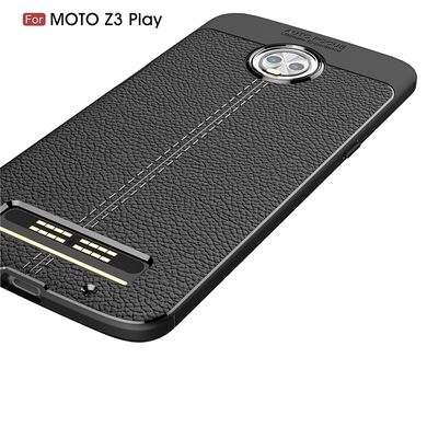 Защитный чехол Hybrid Leather для Motorola Moto Z3 Play - Black