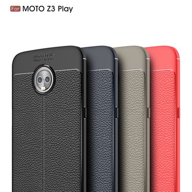 Захисний чохол Hybrid Leather для Motorola Moto Z3 Play - Red