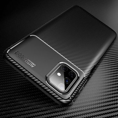 Защитный чехол Premium Carbon для Samsung Galaxy M51 - Dark Blue